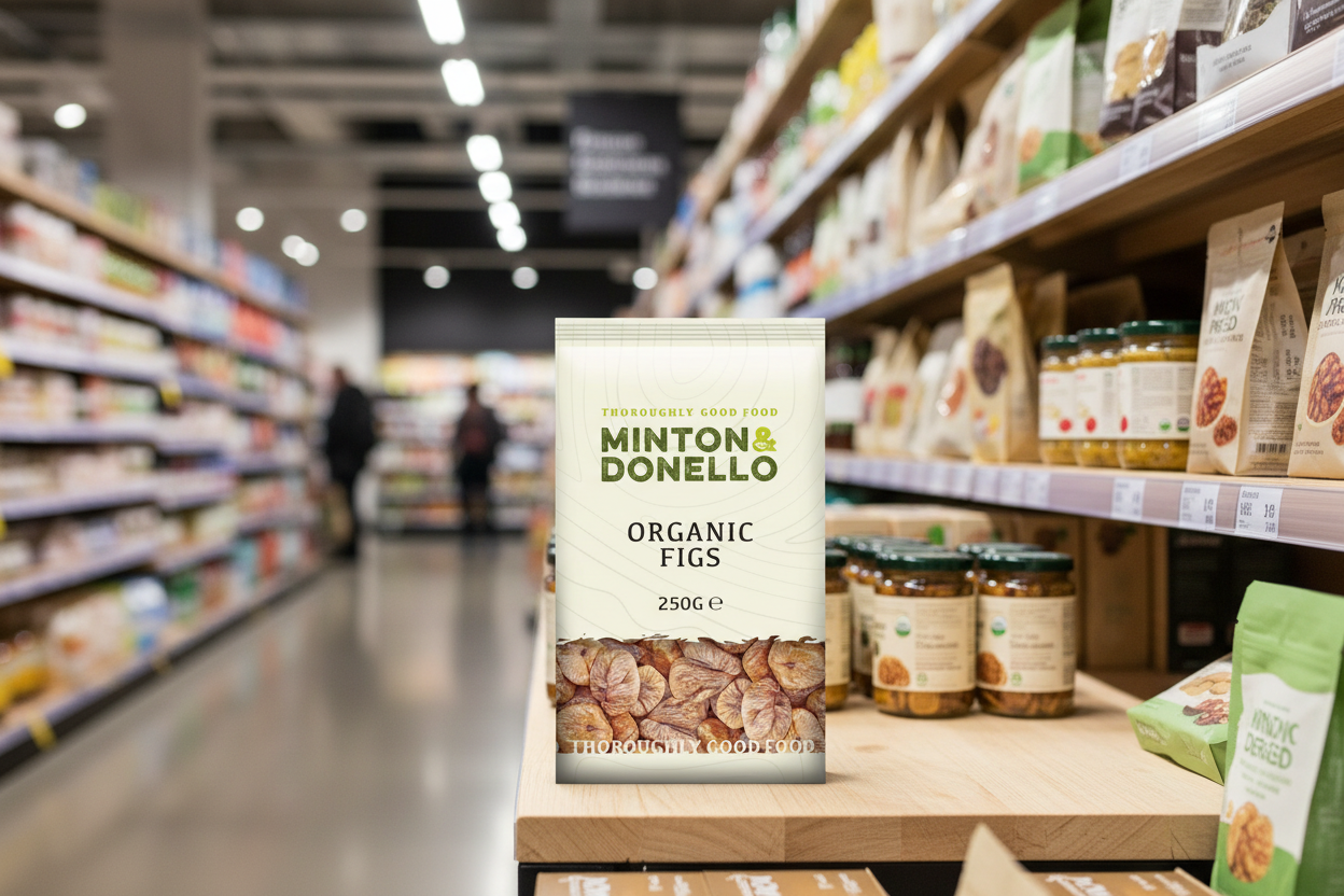 6 x Minton & Donello Organic Figs - 250g