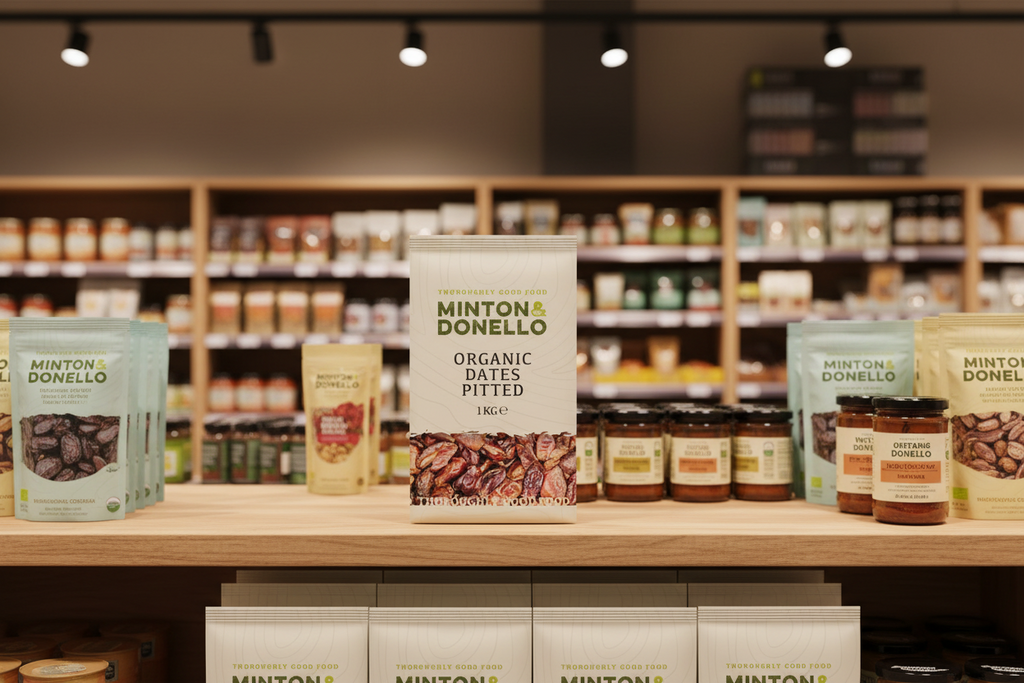 6 x Minton & Donello Organic Pitted Dates - 1000g