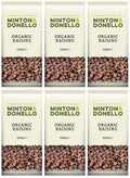 6 x Minton & Donello Organic Raisins - 500g