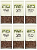 6 x Minton & Donello Organic Linseed Brown - 500g