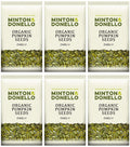6 x Minton & Donello Organic Pumpkin Seeds - 250g