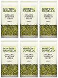 6 x Minton & Donello Organic Pumpkin Seeds - 500g