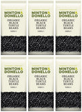 6 x Minton & Donello Organic Black Turtle Beans - 500g
