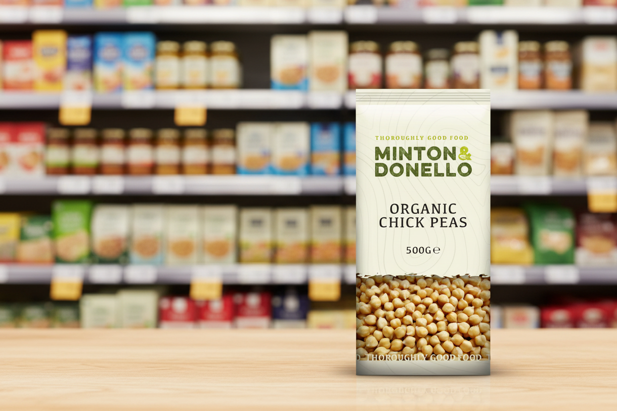 6 x Minton & Donello Organic Chickpeas - 500g