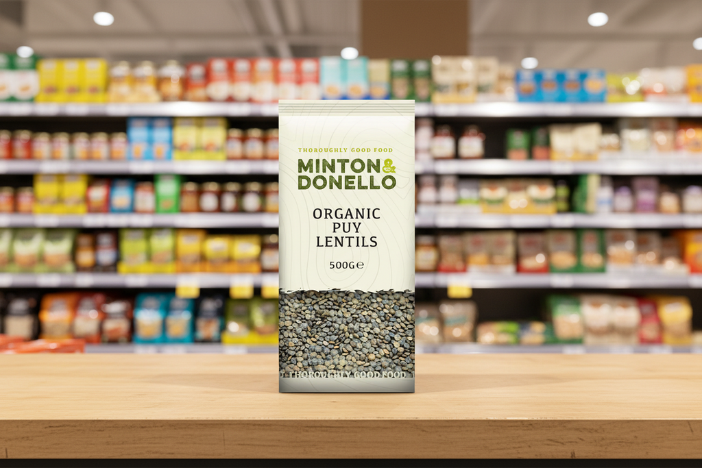 6 x Minton & Donello Organic Puy Lentils - 500g