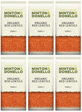 6 x Minton & Donello Organic Red Split Lentils - 500g