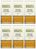 6 x Minton & Donello Organic Yellow Split Peas - 500g