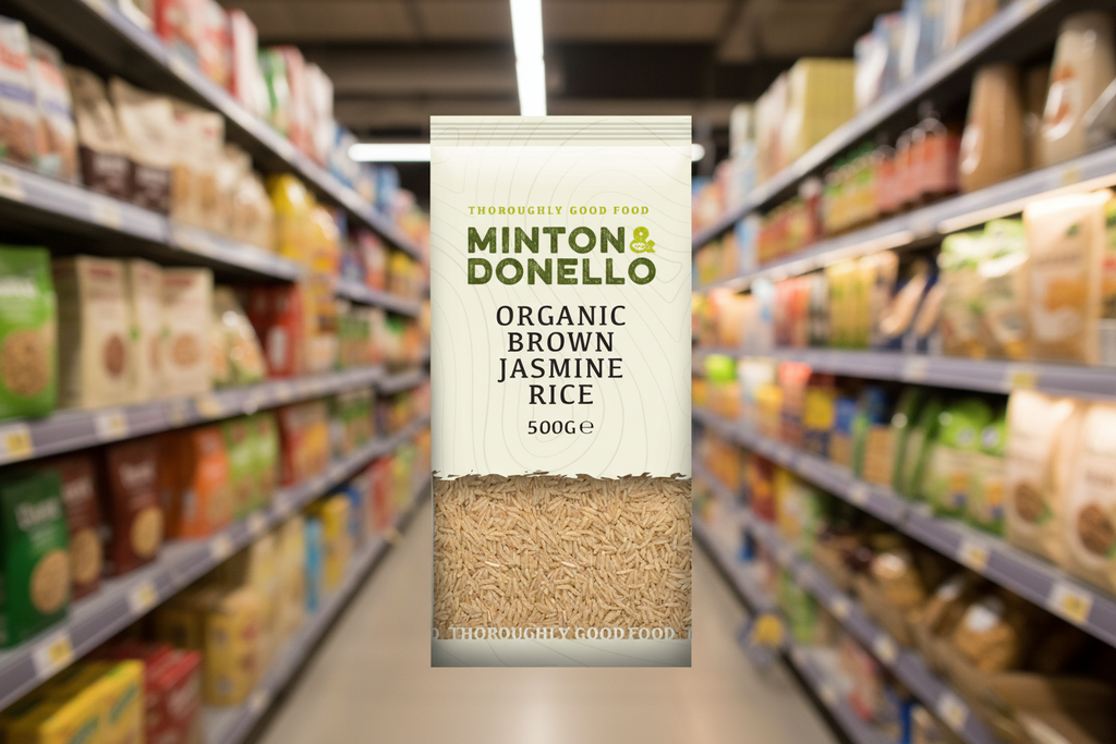 6 x Minton & Donello Organic Brown Basmati Rice - 500g