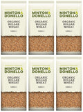 6 x Minton & Donello Organic Bulgar Cracked Wheat Coars - 500g