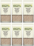 6 x Minton & Donello Organic Pearl Barley Grain - 500g