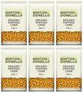 6 x Minton & Donello Organic Popcorn - 500g