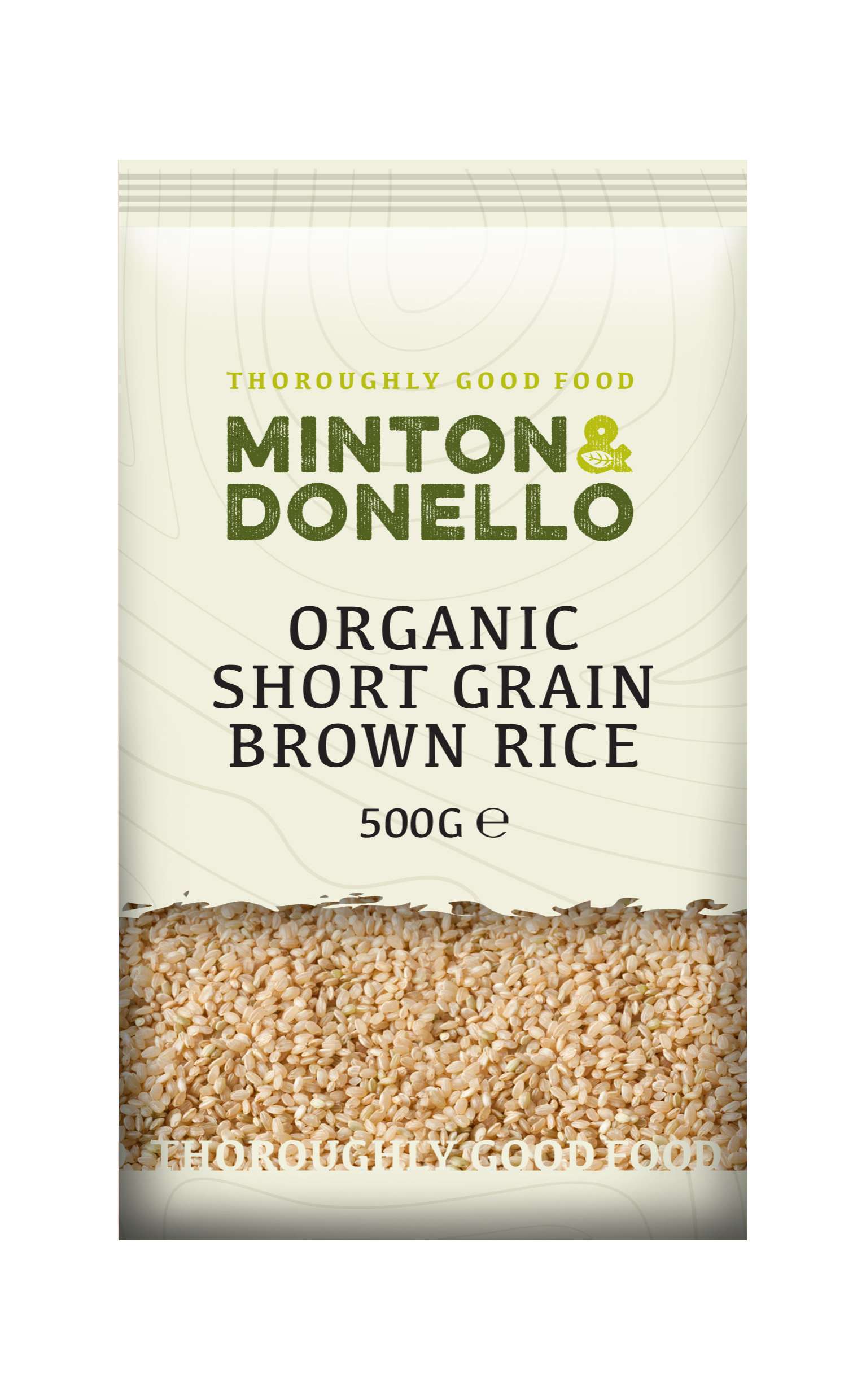 6 x Minton & Donello Organic Short Grain Brown Rice - 500g