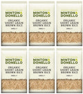 6 x Minton & Donello Organic Short Grain Brown Rice - 500g