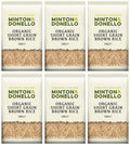 6 x Minton & Donello Organic Short Grain Brown Rice - 1000g