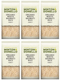 6 x Minton & Donello Organic White Basmati Rice - 500g
