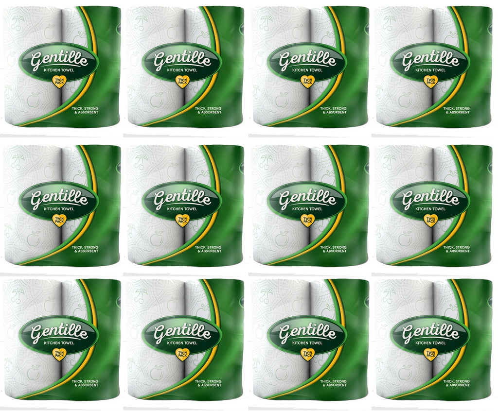 12 x Gentille Kitchen Towel 2 Roll