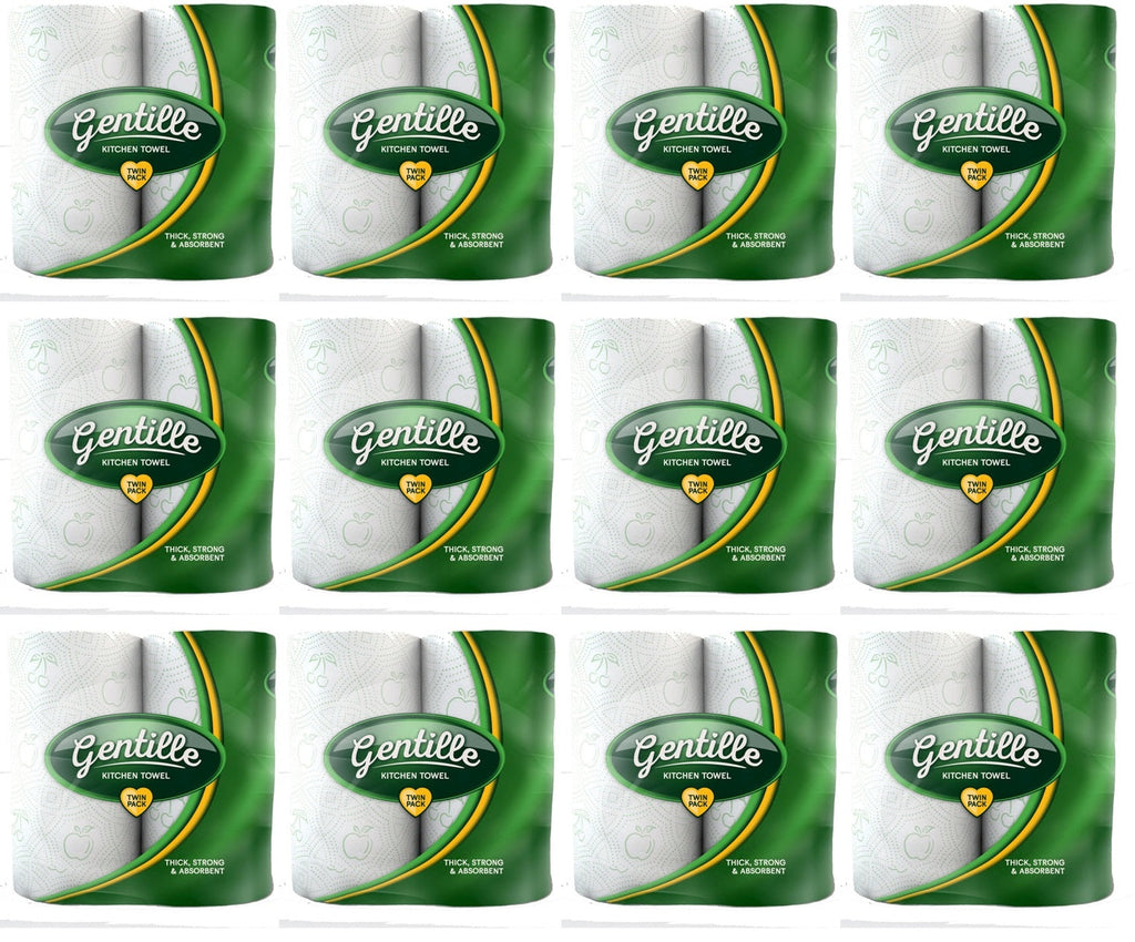 12 x Gentille Twin Pack Kitchen Towel