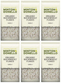 6 x Minton & Donello Organic Buckwheat Flakes - 500g