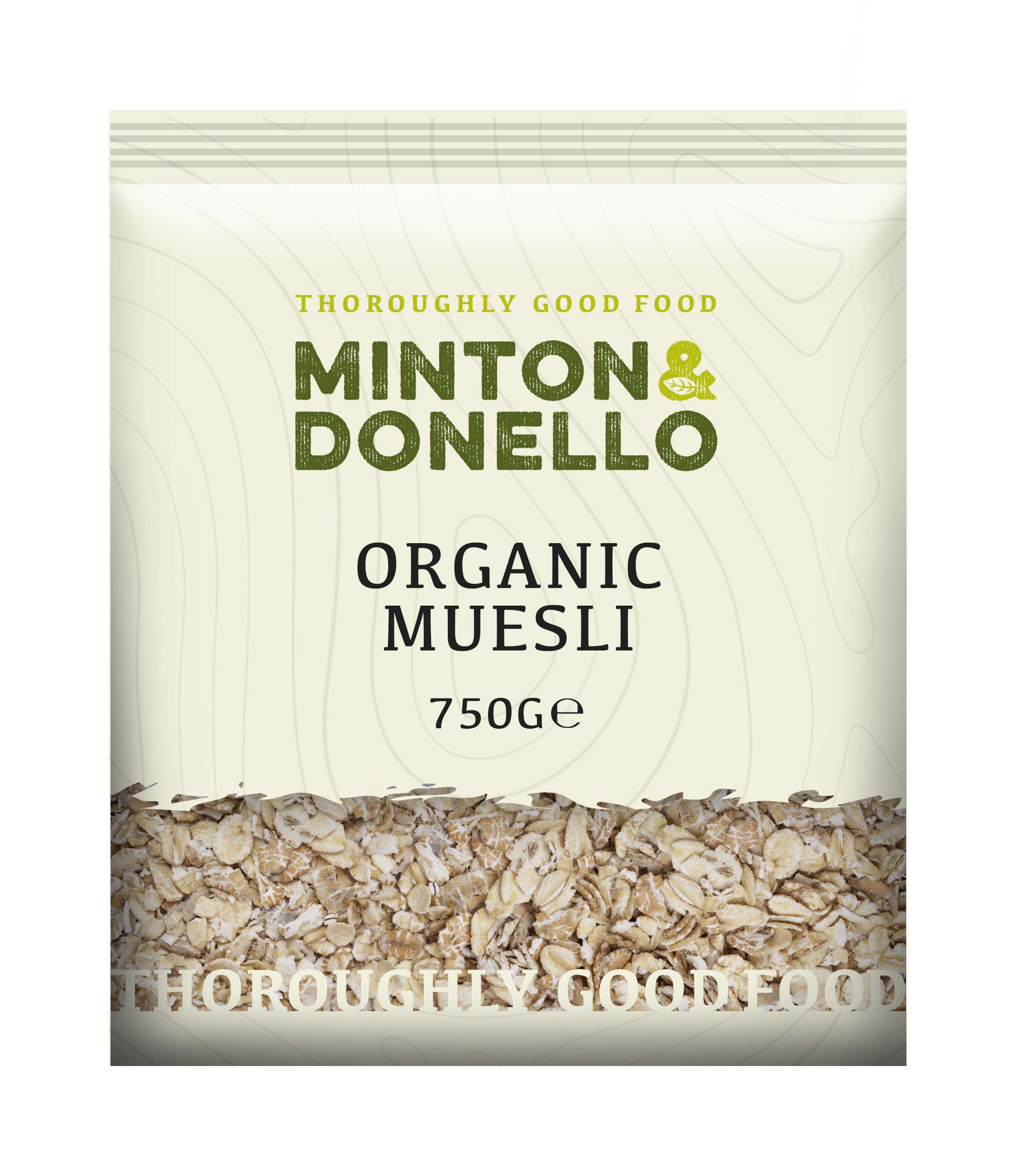 6 x Minton & Donello Organic Muesli Base - 750g
