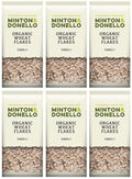 6 x Minton & Donello Organic Wheat Flakes - 500g