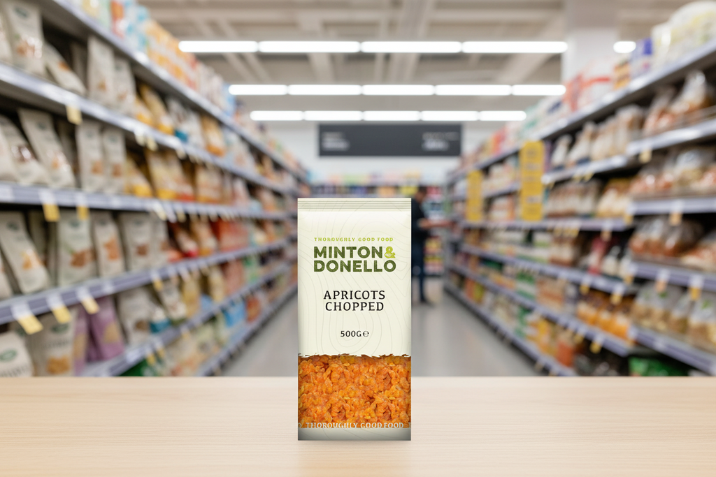 6 x Minton & Donello Apricots Chopped - 500g