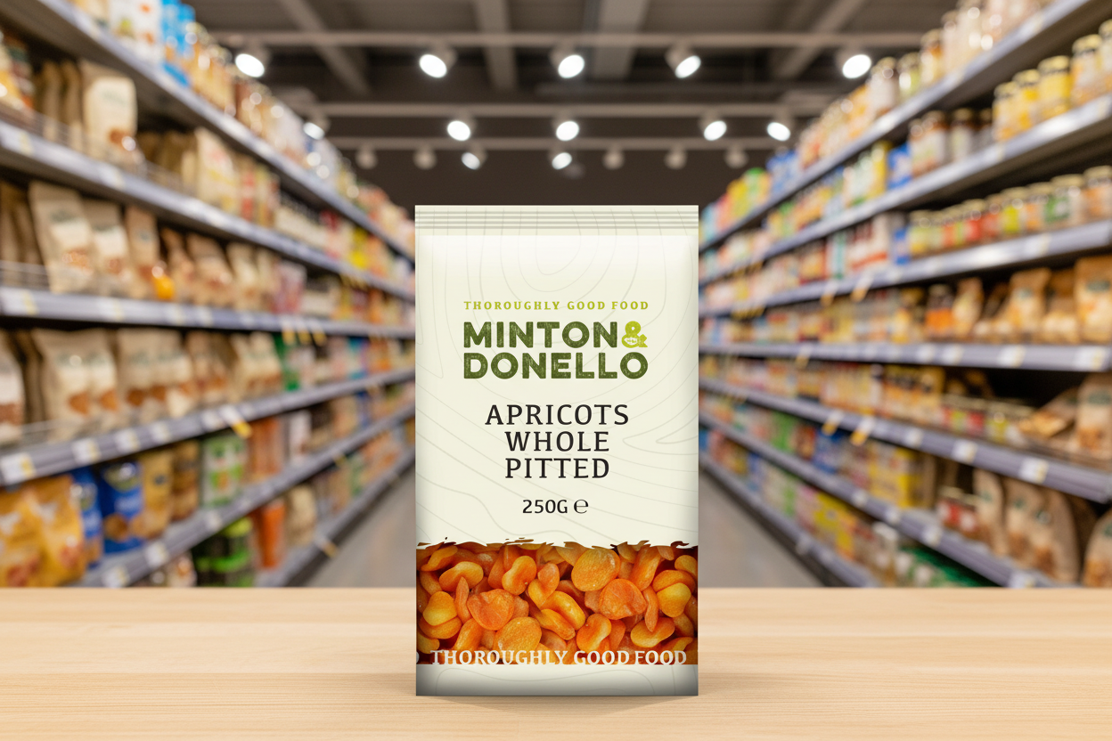 6 x Minton & Donello Apricots Whole Pitted - 250g
