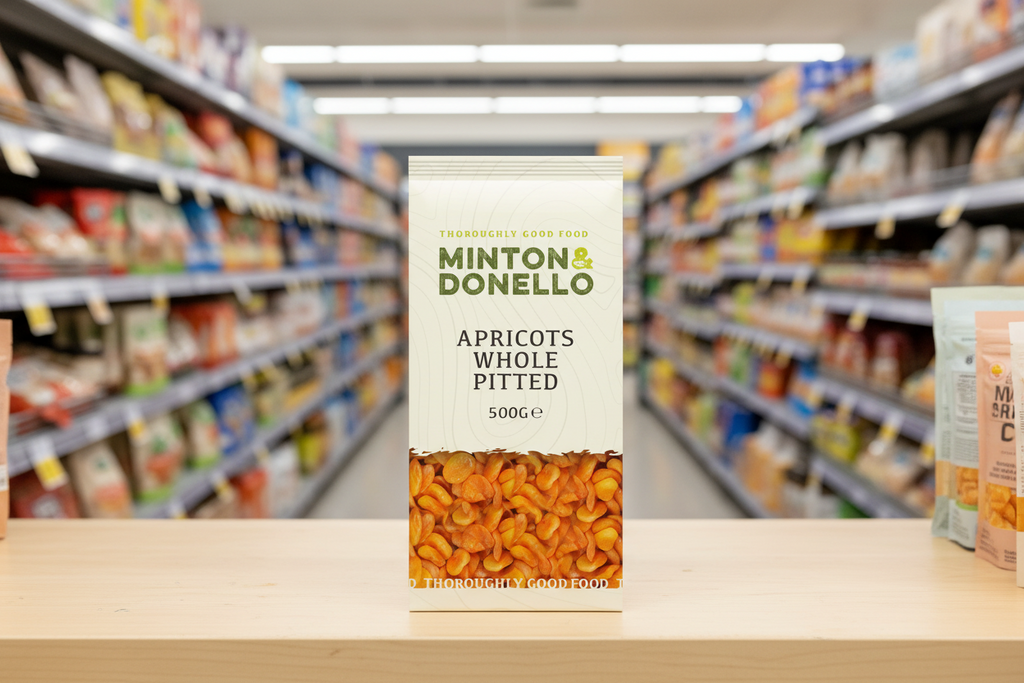 6 x Minton & Donello Apricots Whole Pitted - 500g