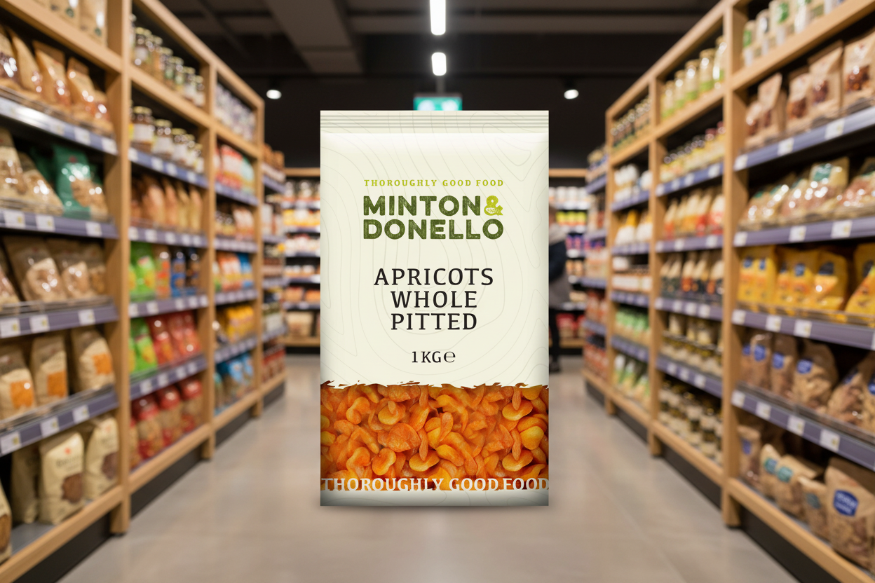 6 x Minton & Donello Apricots Whole Pitted - 1000g