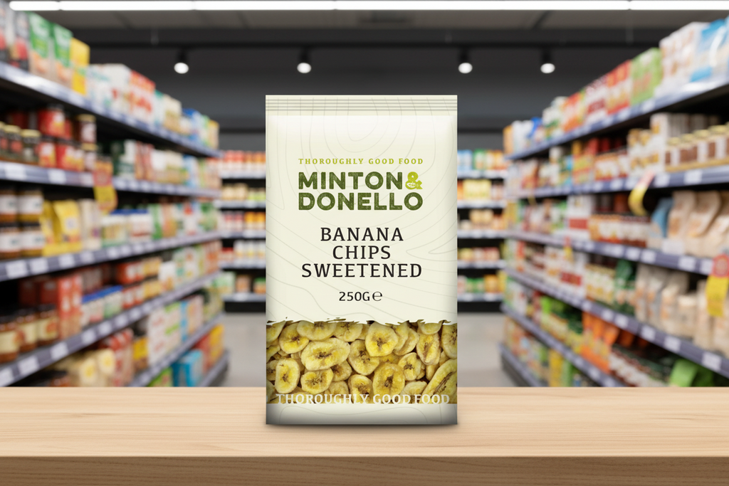 6 x Minton & Donello Banana Chips Sweetened - 250g