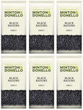 6 x Minton & Donello Black Raisins - 500g