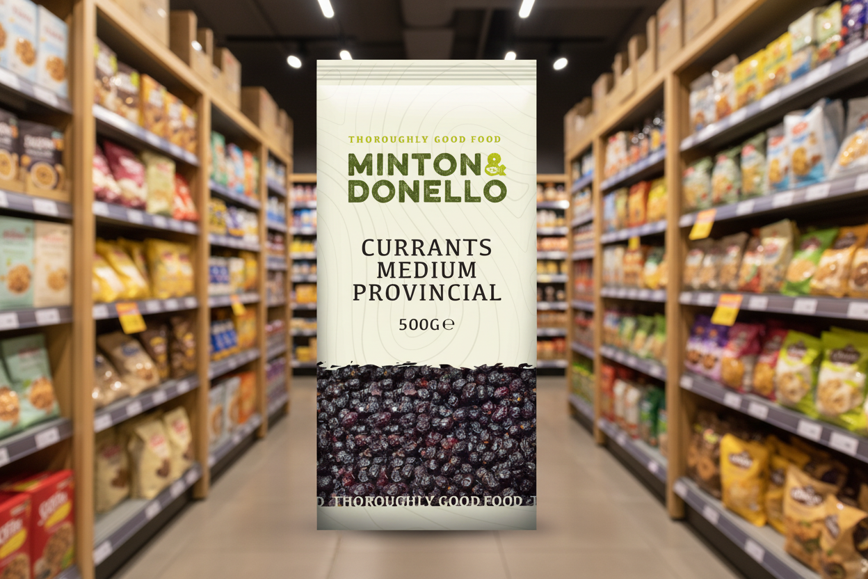 6 x Minton & Donello Currants Medium Provincial - 500g