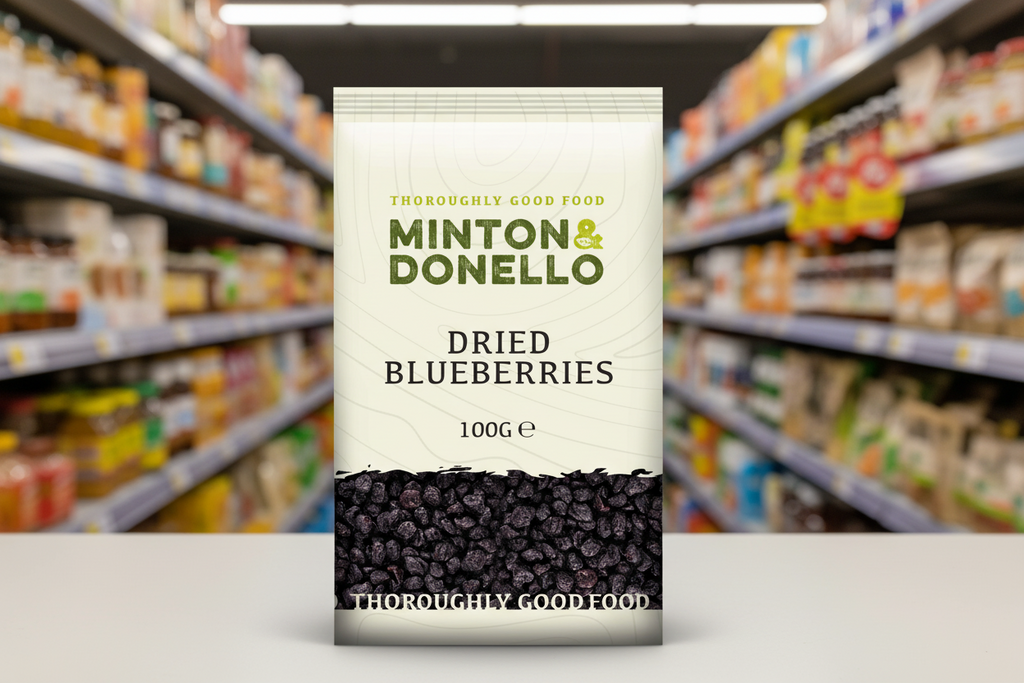 6 x Minton & Donello Dried Blueberries - 100g