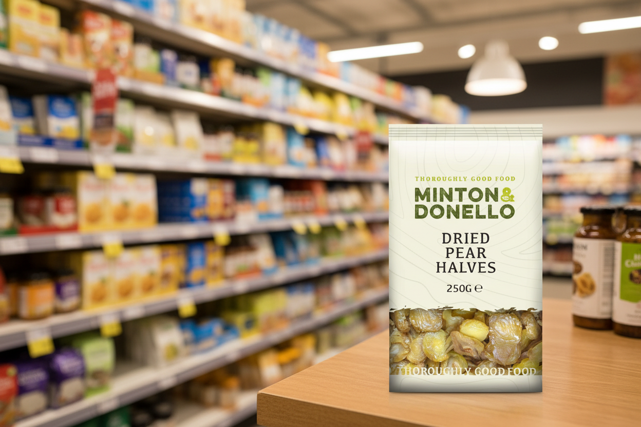 6 x Minton & Donello Dried Pear Halves - 250g