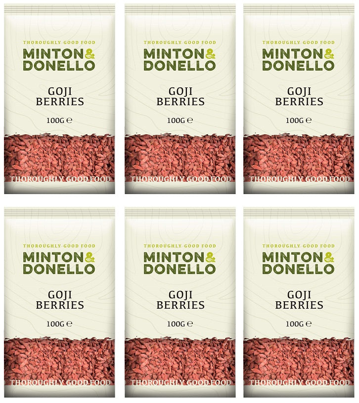 6 x Minton & Donello Goji Berries - 100g