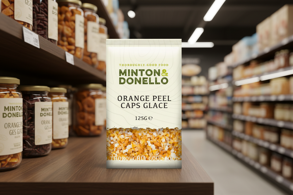 6 x Minton & Donello Orange Peel Caps Glace - 125g