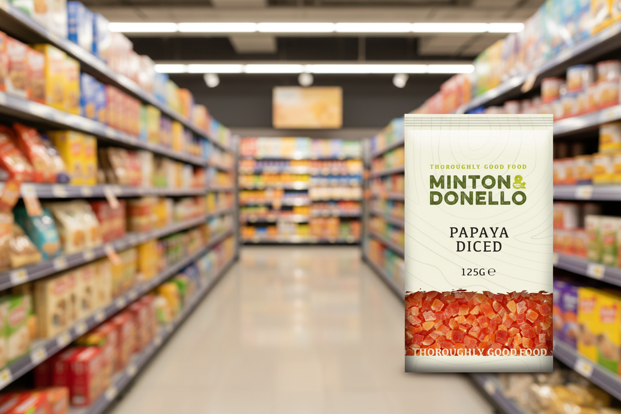 6 x Minton & Donello Papaya Diced - 125g