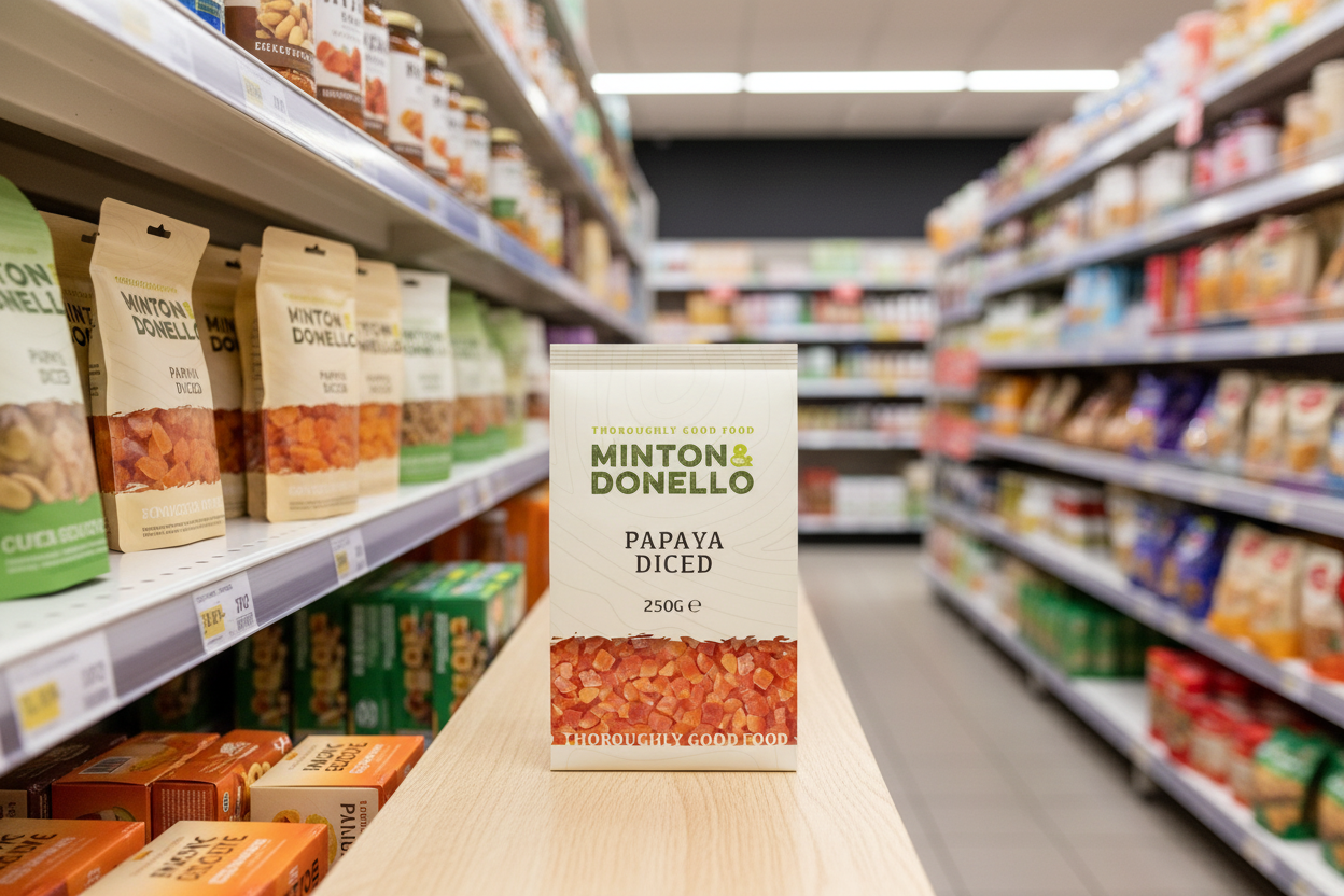 6 x Minton & Donello Papaya Diced - 250g