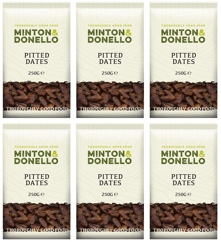6 x Minton & Donello Pitted Dates - 250g