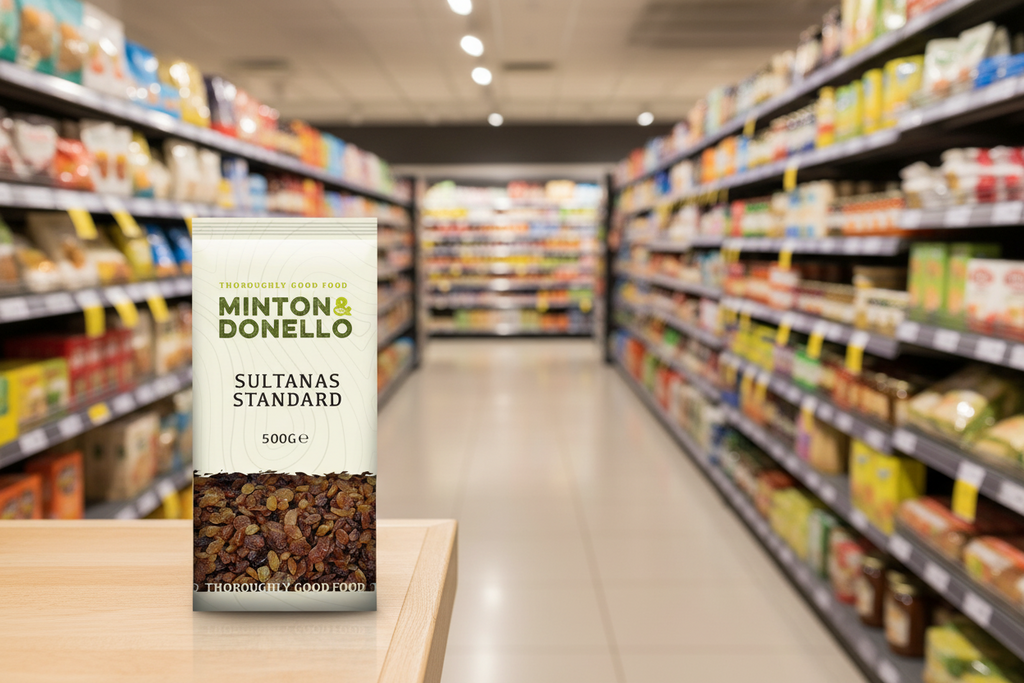 6 x Minton & Donello Sultanas Standard - 500g