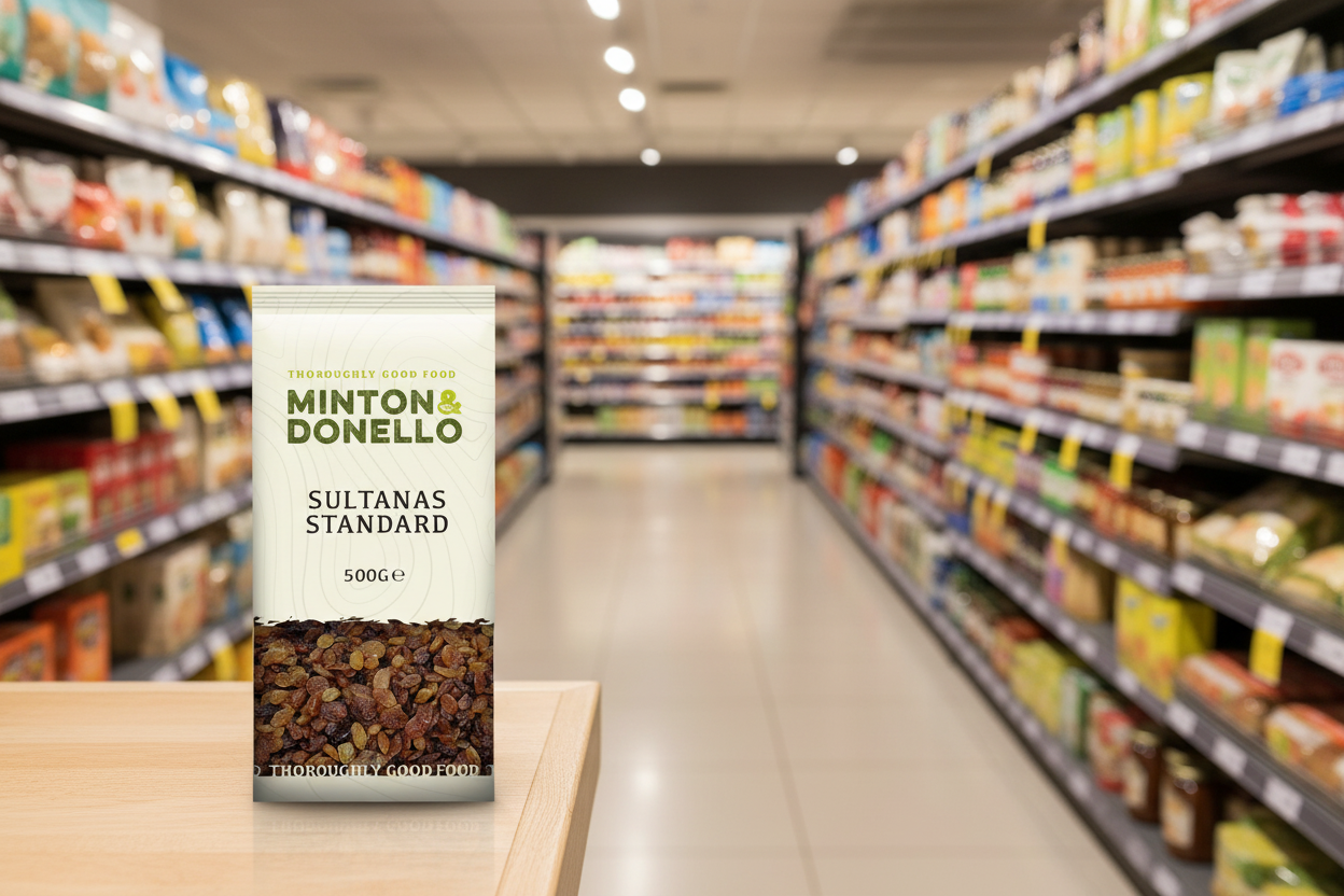 6 x Minton & Donello Sultanas Standard - 500g