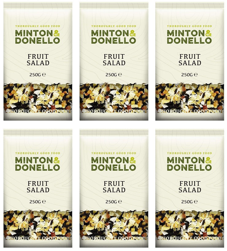 6 x Minton & Donello Fruit Salad - 250g