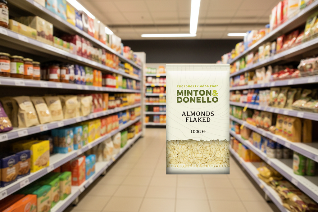6 x Minton & Donello Almonds Flaked - 100g