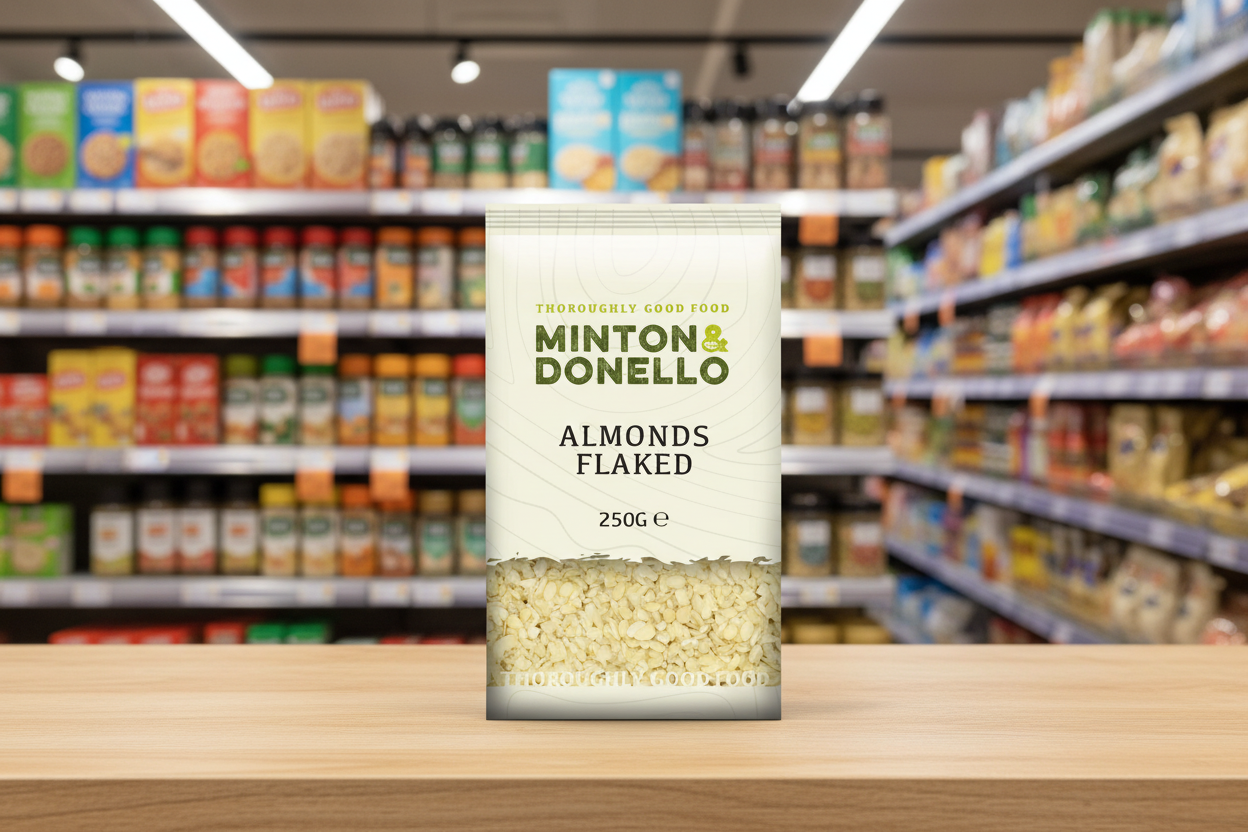 6 x Minton & Donello Almonds Flaked - 250g