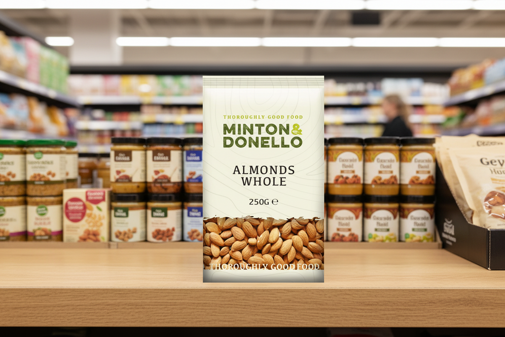 6 x Minton & Donello Almonds Whole - 250g