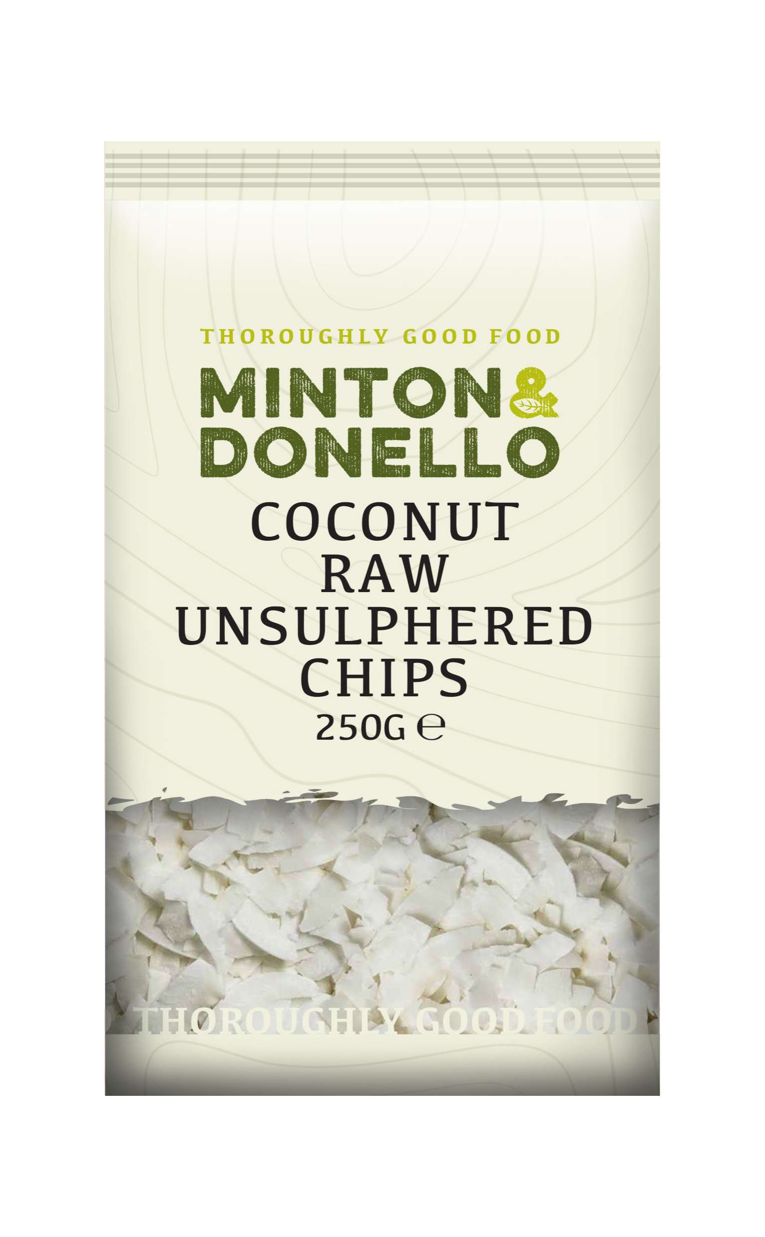 6 x Minton & Donello Coconut Raw Unsulphered Chips - 250g