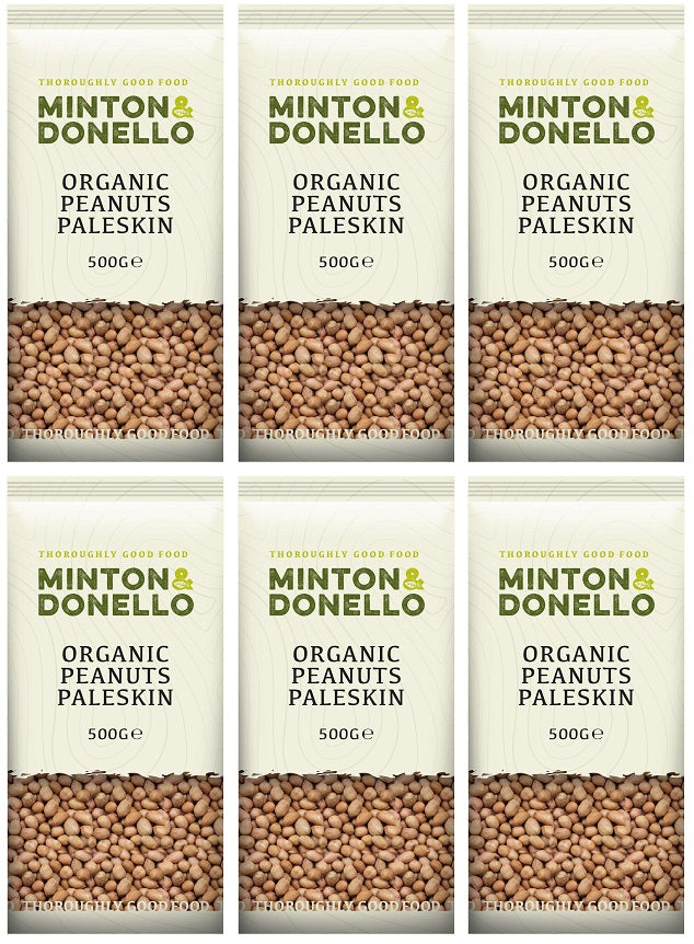 6 x Minton & Donello Peanuts Paleskins - 500g