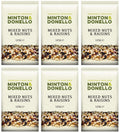 6 x Minton & Donello Mixed Nuts & Raisins - 125g