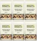 6 x Minton & Donello Mixed Nuts & Raisins - 250g