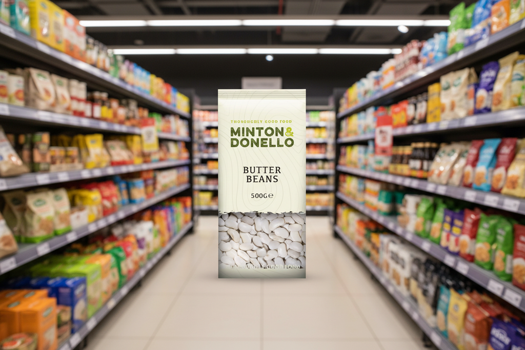 6 x Minton & Donello Butter Beans - 500g