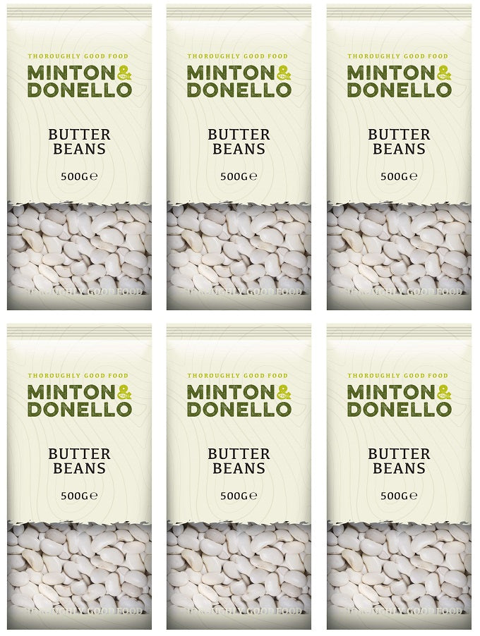 6 x Minton & Donello Butter Beans - 500g